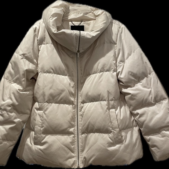 Talbot’s Duck Down Puffer Coat, Size L, Ivory - Picture 2 of 6